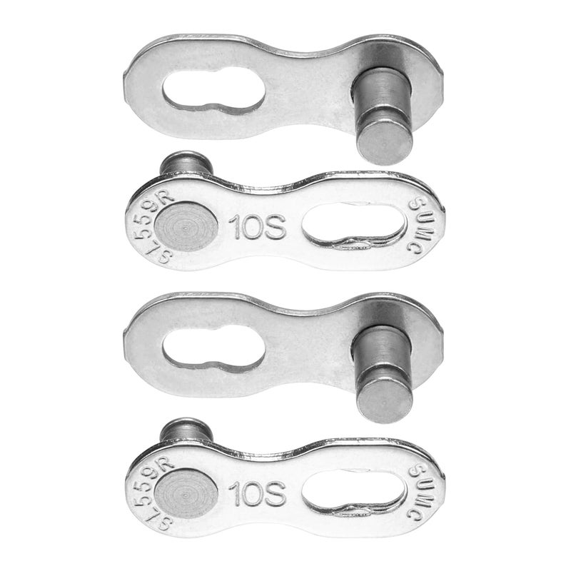 SMC Bike Chain Quick Link- Reusable Bike Chain Missing Quick Connector- Master Links Compatible with Shimano, Sram and KMC Chains 6 7 8 9 10 11 12speed Missing Link(Silver, 10 Speed) - Image 2
